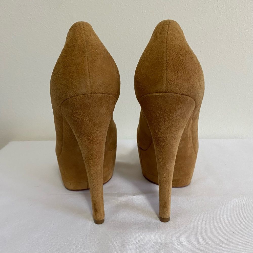 CASADEI Suede Triple Platform Heels - Picture 4 of 12